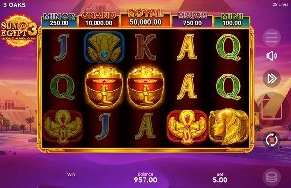 Sun of Egypt 3 Jekpotlari
